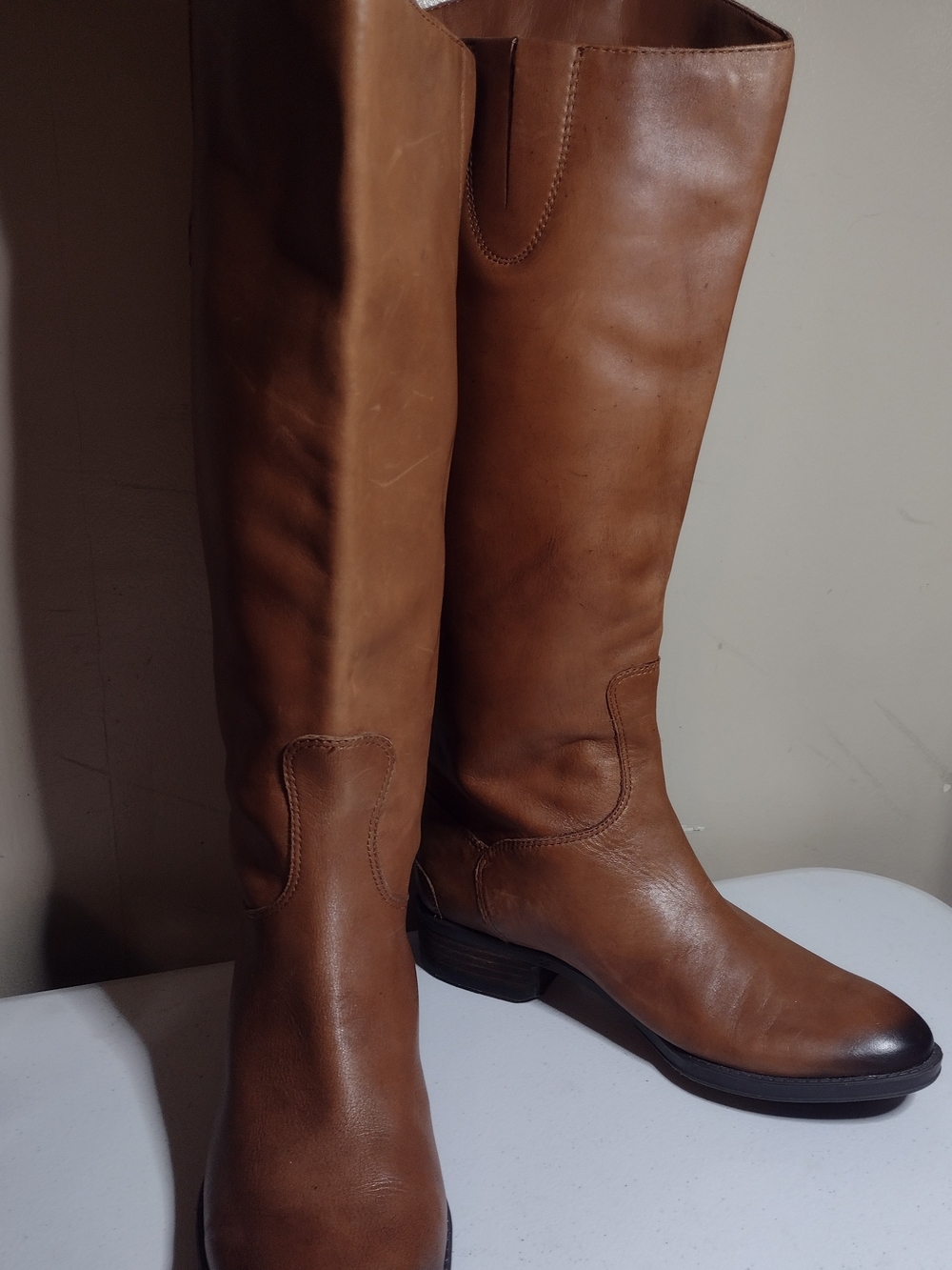 Sam Edelman Penny Leather Riding Boots- Whiskey- Women's Sz 7.5 Hardly Worn!